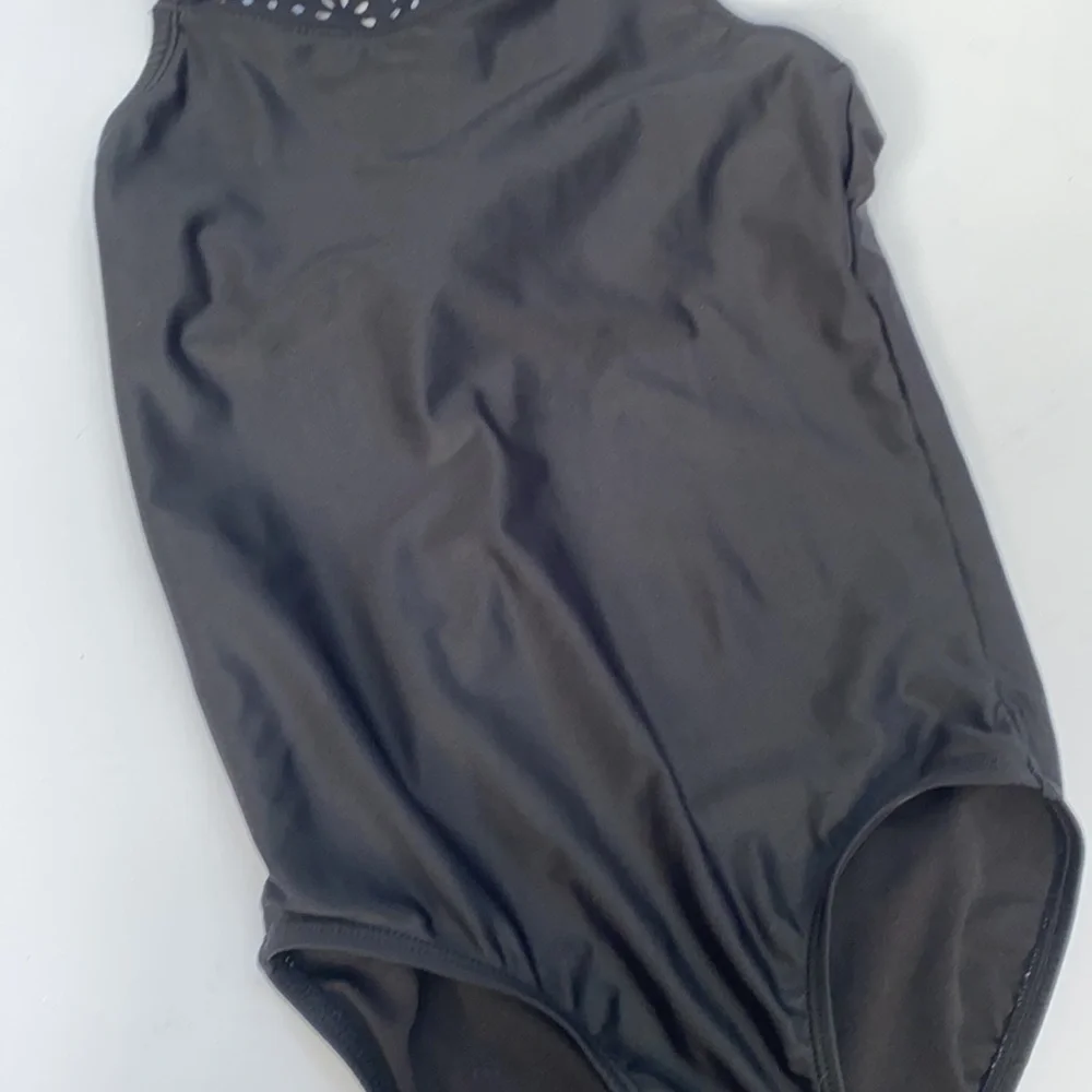 Justice black one piece bathing‎ suit girls 10